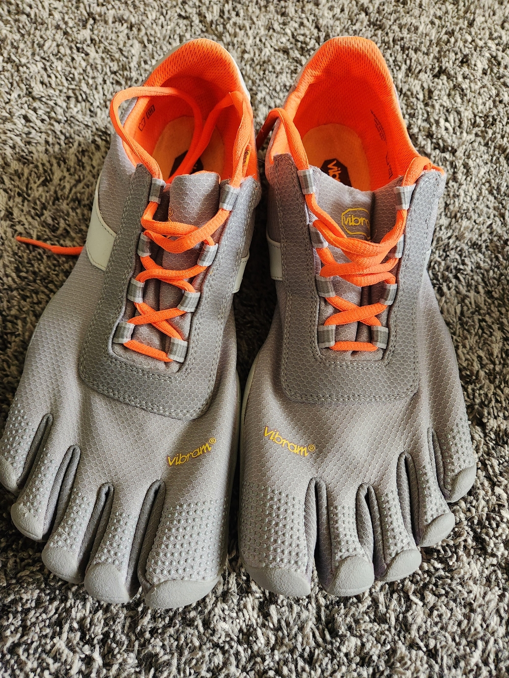 Vibram FiveFingers Grey & Orange Minimalist Swim Shoe